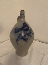 Alter Essigkrug  Westerwald Steingut mit Vogelmotiv