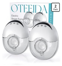 Hands Free Breast Pump, Wearable Strong Suction Low Noise 2 Pack