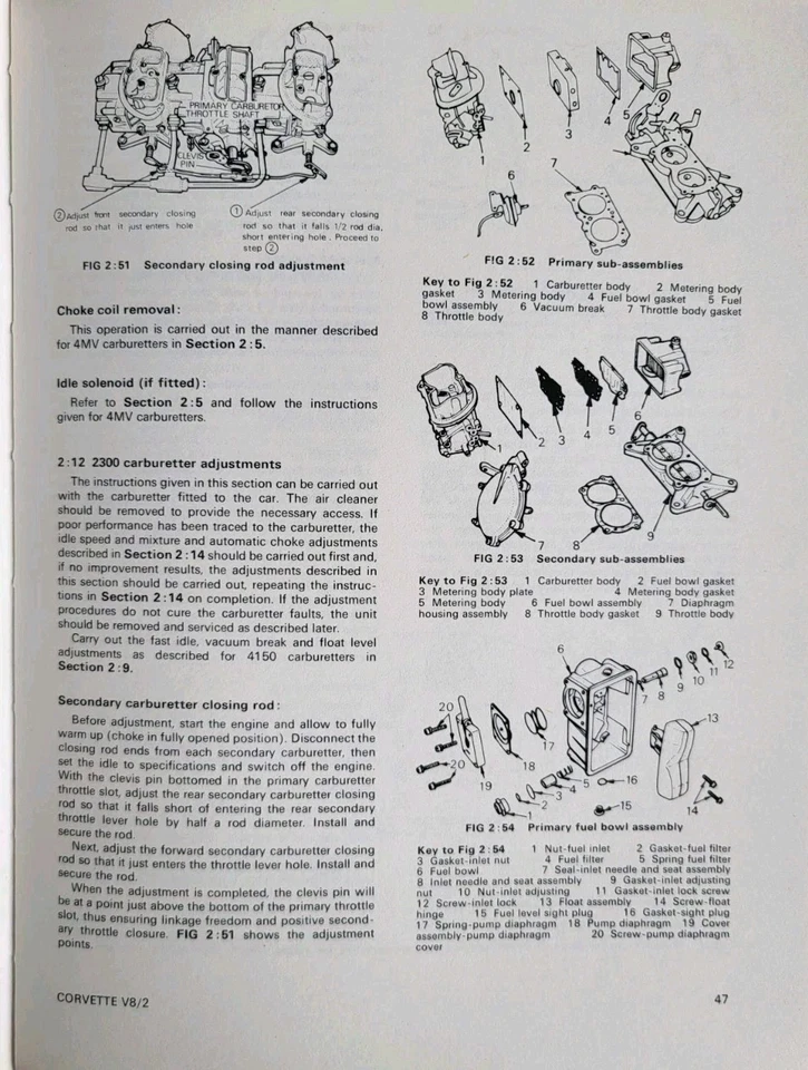 Chevrolet Corvette V8 1965-1971 Autobook Workshop Manual Autopress Kenneth Ball - Image 4 of 4