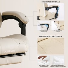 Gaming Chair Footrest and Massage Lumbar Support, Ergonomic Computer Gamer 7