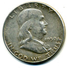 1950 P FRANKLIN HALF DOLLAR 90% SILVER 50 CENT OLD RARE 50CENT FACE COIN 10#8256 — photo 1