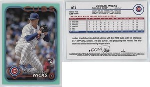 2024 Topps Series 2 Aqua Jordan Wicks #613 Rookie RC