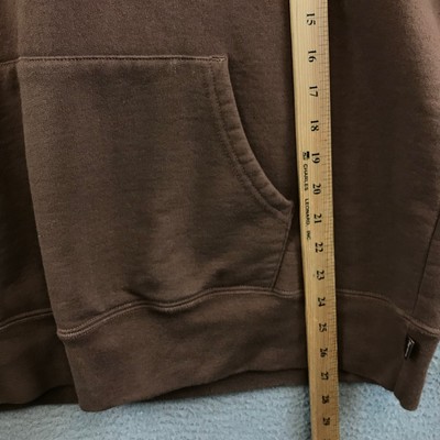 SUPREME Pullover Logo Hooded Sweatshirt horn hoodie Size XL Brown