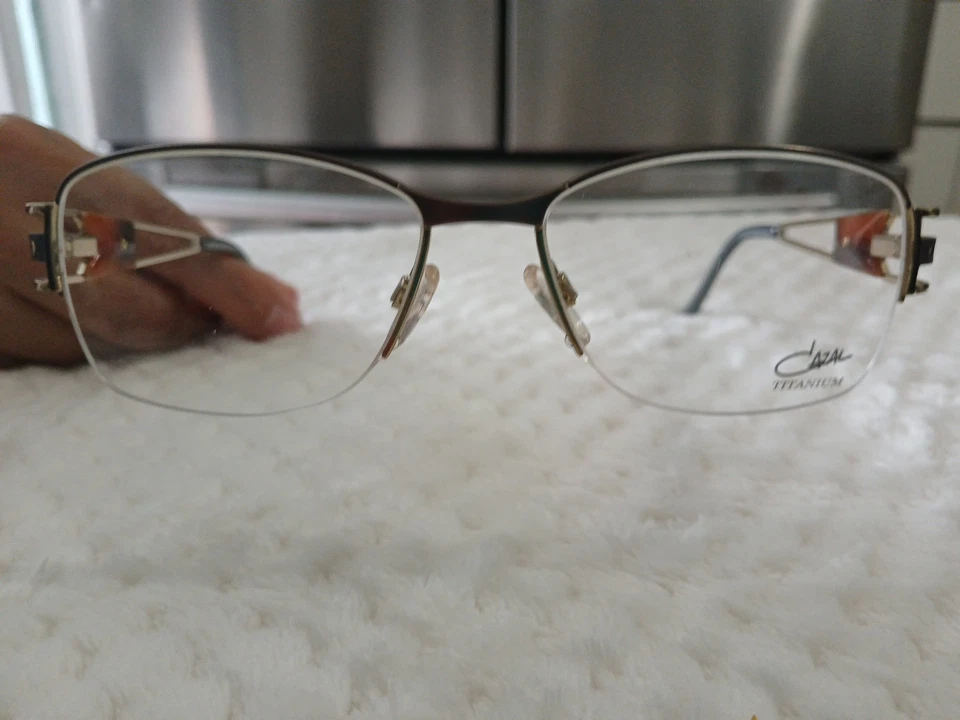 Auténtico marco de gafas Cazal Titanium Mod 1211 Col 003 53□16 135 Alemania Foto 2 de 4