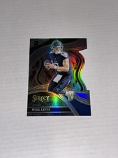 Tennessee Titans QB Will Levis 2023 Panini Select Football Die-Cut Prizm RC