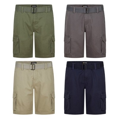 riverso Cargo Shorts Herren mit Gürtel Regular Fit RIVJoko Kurze Hosen Stretch