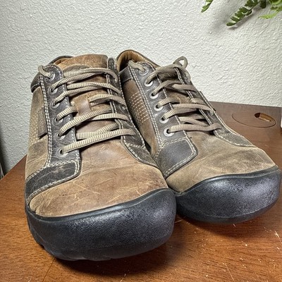 KEEN Austin Low Leather Oxford Shoes Chocolate Brown 1007722 MENS 10.5