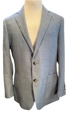 SUITSUPPLY Havana Light Blue Wool Sport Coat Blazer Size 42R Slim. P19562