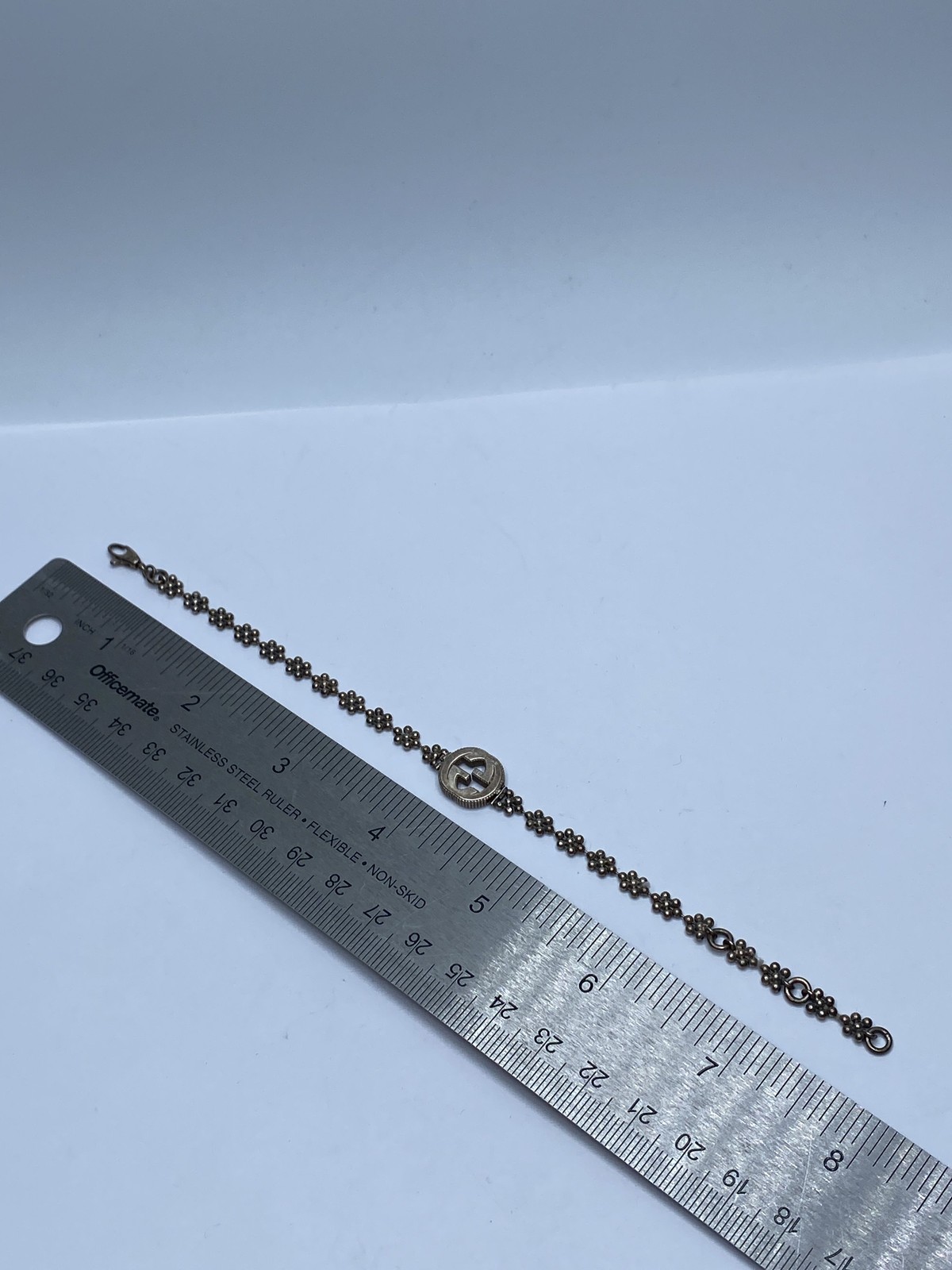 Gucci Sterling Silver Interlocking Flower Bracele… - image 10