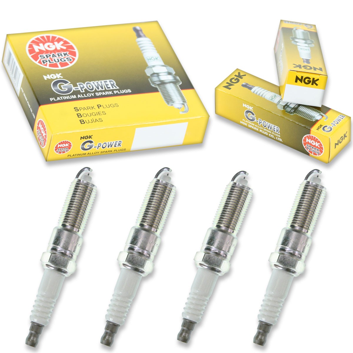 4 pcs NGK G-Power Spark Plugs for 2001-2006 Chrysler Sebring 2.4L L4 - ql