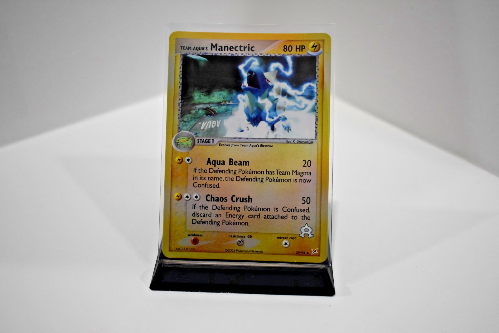 Pokémon Team Aqua's Manectric 29/95 Team Magma vs Team Aqua Reverse Holo - NM