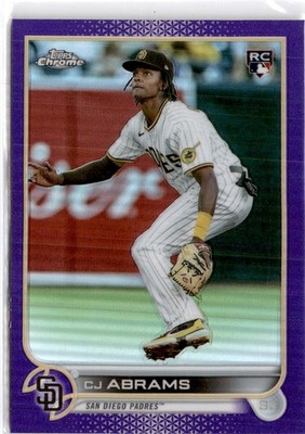 2022 Topps Chrome Update #USC3 CJ Abrams Purple Refractor
