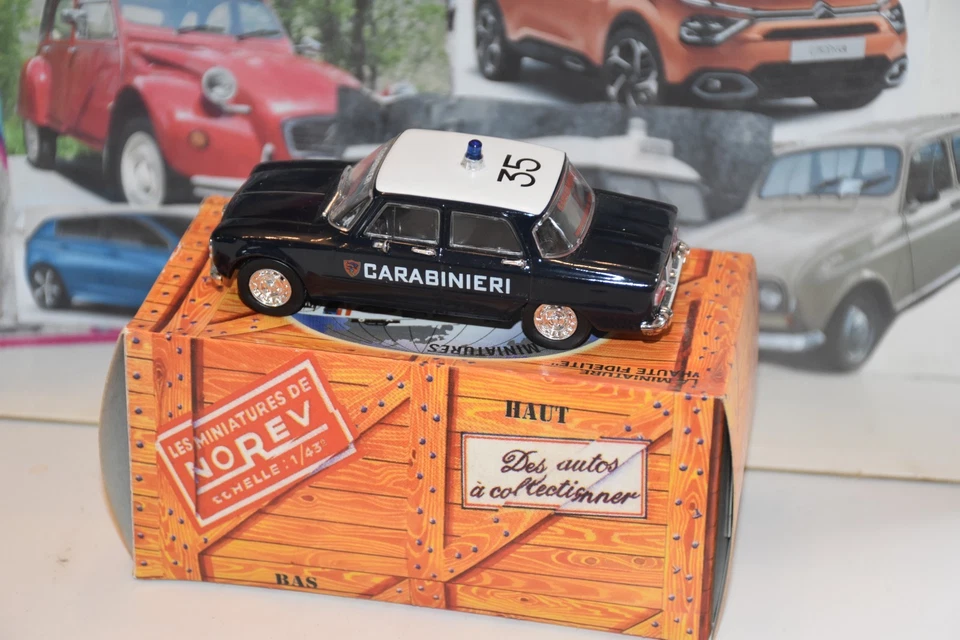 Alfa Roméo Carabinieri (Italie) Norev au 1/43 avec boite - Photo 3/4