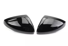 Polo A1 Specchietti Calotte Retrovisori Nero Lucido Coppia Cappucci Tappi Coppi