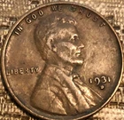 1931 D Lincoln Cent Penny - Fine Condition