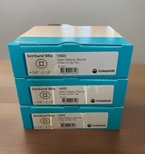 Lot Of 3 Coloplast SenSura Mio Click Ostomy Skin Barrier 60 mm Flange 5 per Box