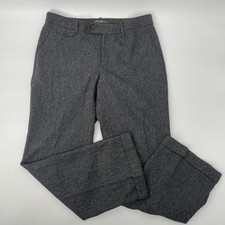 VTG 90s Y2K Eddie Bauer Blakely Fit Wool Silk Blend Pant Herringbone Size 12