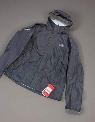 NWT The North Face Mens DryVent Rain Jacket Grey Hooded Windbreaker Size Large