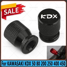 For KAWASAKI KDX 50 80 200 250 400 450 CNC Tire Valve Cover Stem Caps Plug NEW