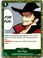 For Fun OP14-037 Rare The Azure Sea's Seven One Piece Foil NM