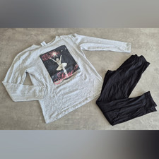 Mädchen 2-tlg Set 146/152 Langarmshirt & Leg...