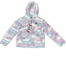 Eddie Bauer Unisex Youth Plush High Pile Size 10/12 Sherpa Hooded Jacket Large