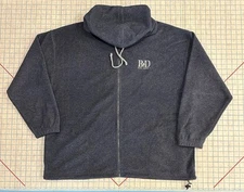 Polar Dogs by Big Dogs Logo Sweatshirt Fleece Hooded Zip Men's XXL Vintage Y2K