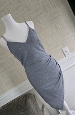  Windsor Women's Blue Sparkly Dress Size Large Asymmetrical 