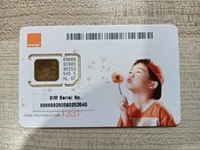 Orange Sim Card Used Thailand Collector Phonecard Card Thai Telecarte Rare!