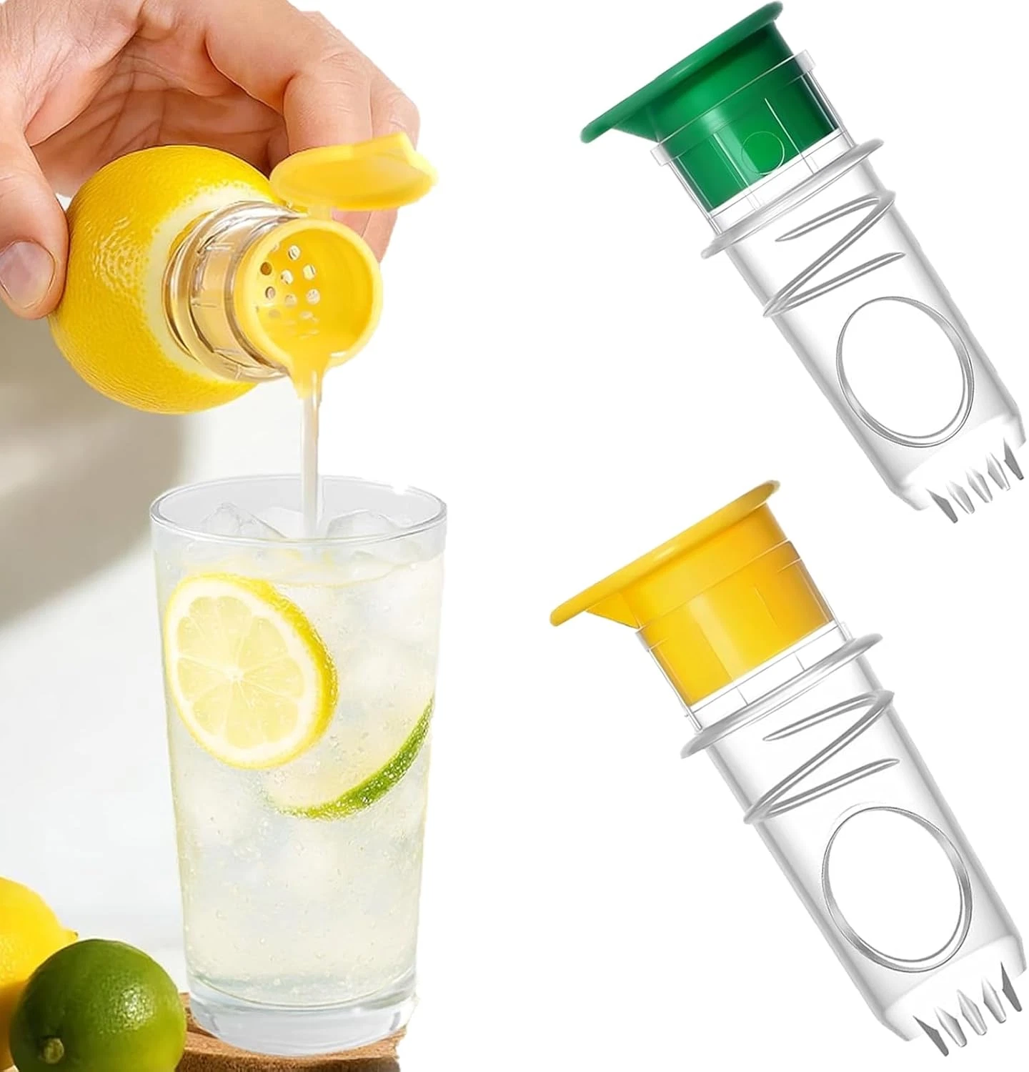 Pack of 2 Lemon Squeezer Hand Press - Manual Juicer for Lemon Juice, Easy Quick
