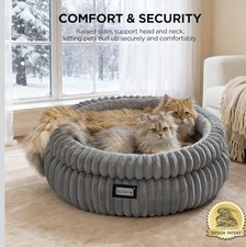 Soft Plush Faux Fur Cat Bed . Dog bed. Pet bed..