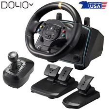 DOYO G30 Racing Gaming Wheel Pedals & Shifter For PC PS3 PS4 270°/1080°