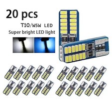 10/20pc T10 W5w LED Canbus 3014 24smd No Error 194 168 T10 LED Car Interior Inst