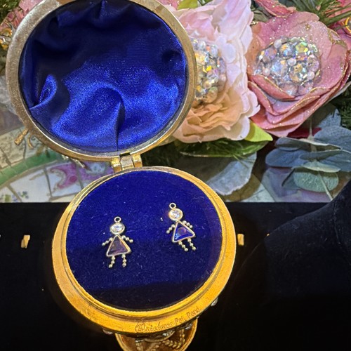 14k Yellow Gold Birthstone Charms (pair)
