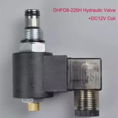 1pc Hydraulic Threaded Cartridge Solenoid Valve 2 Position 2 Way Normally Closed