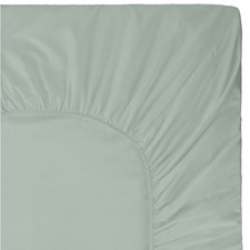 400 Thread Count 100 Natural Cotton 1 Fitted Sheet Only - Solid Mod Spa Quee...