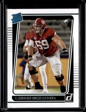 2021 Donruss Landon Dickerson Rated Rookie #305 Philadelphia Eagles (B)