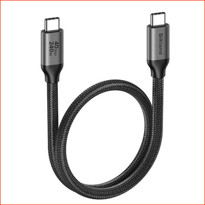 USB-C Datenkabel 0,5m 40Gbps Thunderbolt 4 PD3.1 240W 8K60Hz 4K144Hz für Handy