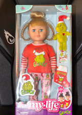 My Life as Grinch 18” Blonde Doll Plush Christmas Stocking NIB Cindy Lou Who