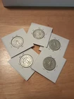 (5) 1940's Washington Quarters 90% Silver Content Circulated