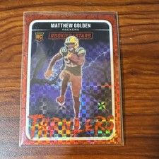 2025 Panini Rookies & Stars Matthew Golden Packers Rookie Thrillers Red Plaid #…