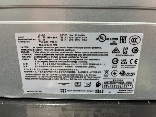 HPE Aruba R8N86A 6000 48G 4SFP Switch, Fully Tested - Picture 11 of 15