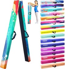 8FT Folding Balance Beam -Gymnastics Floor Beam -Gymnastics Equipment for Kids..