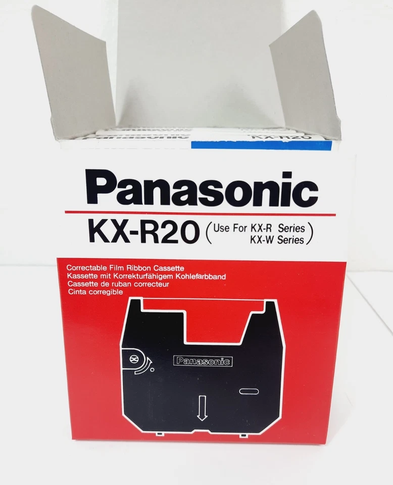 Nuevo Cassette Cinta Película Corregible para Máquina de Escribir Panasonic KX-R20, Estuche Completo de 6 Foto 4 de 4