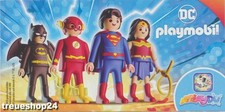 NEU Kompletter Satz Maxi DC PLAYMOBIL alle 4 Superhelden KOMPLETT mit 4 Bpz