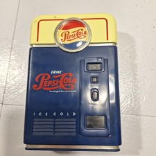 Pepsi Cola Drink Mini Vending Machine 1996 Coin Sorter Bank Plastic