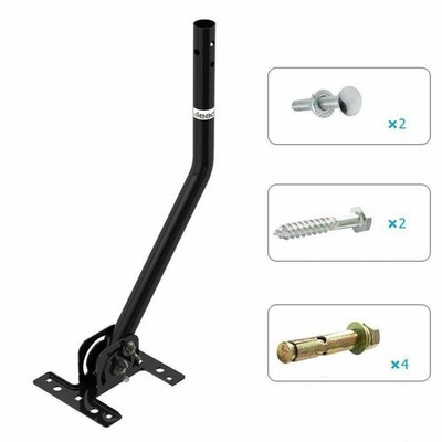 Home Adjustable Outdoor TV Antenna Satellite Dish J-Pole Mount Base Bracket New