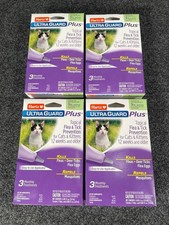 HARTZ UltraGuard Plus Topical Flea  Tick Prevention for Cats  Kittens 4 Boxes