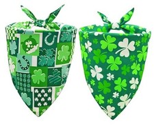 St. Patrick's Day Dog Bandanas, Irish Large St. Patricks Day Dog Bandana