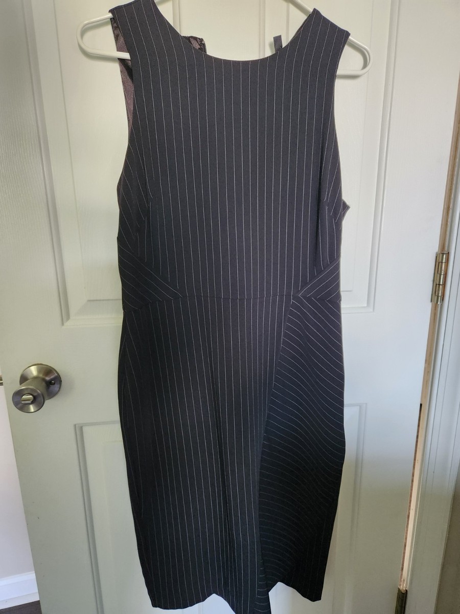 White House Black Market Dress Size 12P Petite Pin-Stripe Midi Black | eBay White House Black Market Dress Size 12P Petite Pin-Stripe Midi Black | eBay